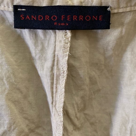 Sandro Ferrone Wrinkled Silk Women Jacket -size M - Picture 7 of 10